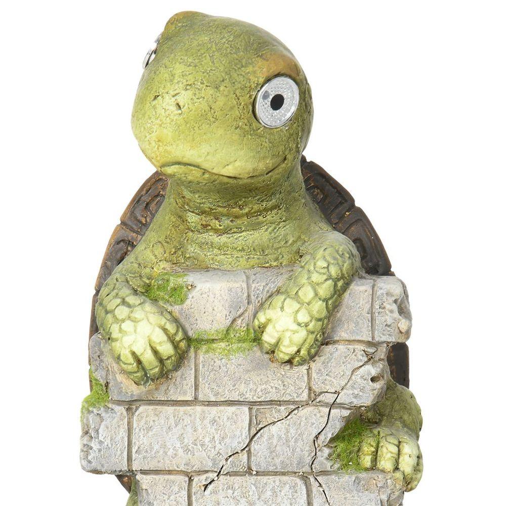Green Tortoise Solar LED Light Outdoor Garden Statue Ornament