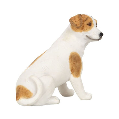 Jack Russell Terrier Dog Animal Figurine with Sentiment Card