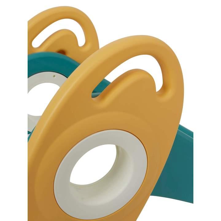Kids Toddler Folding Rocket Slide Indoor Outdoor Activity - Green & Gold