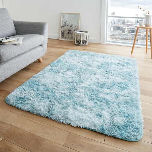 Large Fluffy Shaggy Fade Resistant Floor Area Rugs - 5 Colours