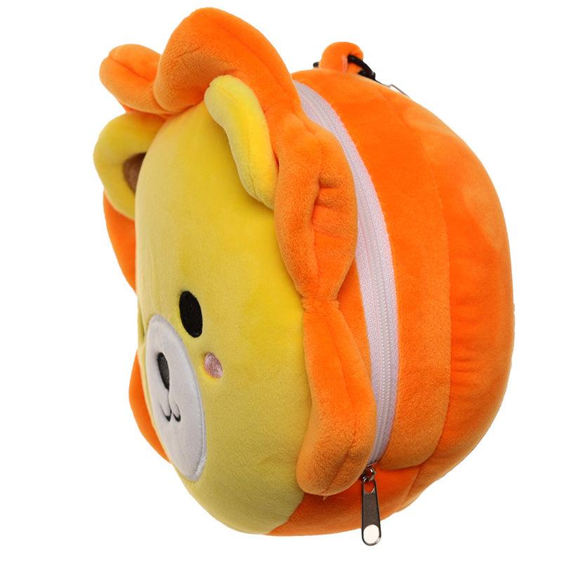 Lion Relaxeazzz Plush Round Kids Travel Pillow & Eye Mask Set