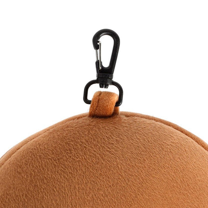 Monkey Relaxeazzz Plush Round Kids Travel Pillow & Eye Mask Set