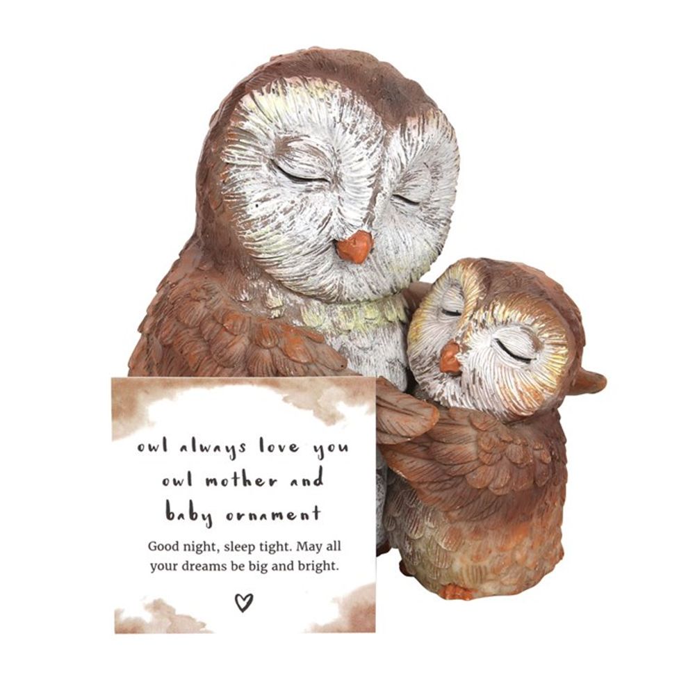 Owl Always Love You Owl Mother and Baby Figurine Animal Ornament