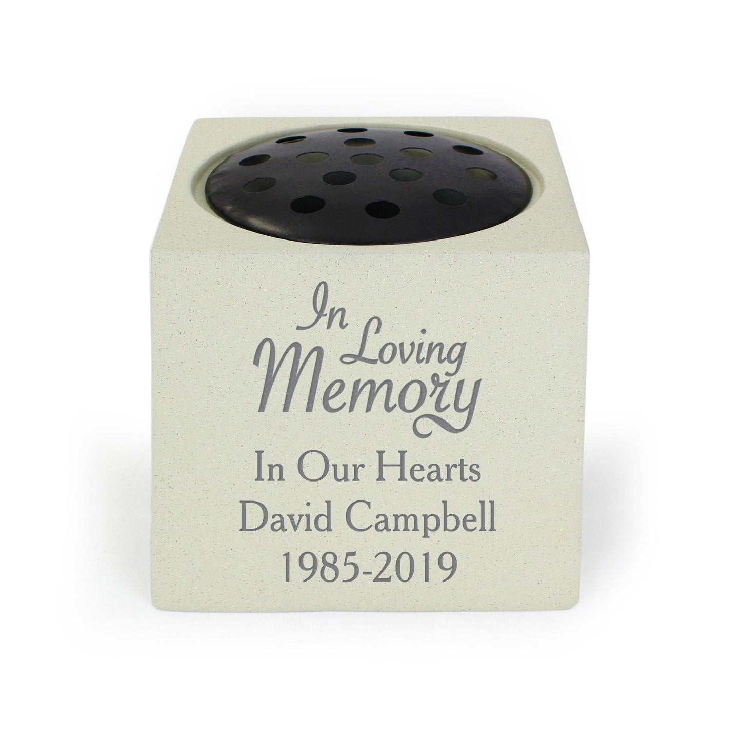Personalised In Loving Memory Memorial Vase Rose Bowl Ornament