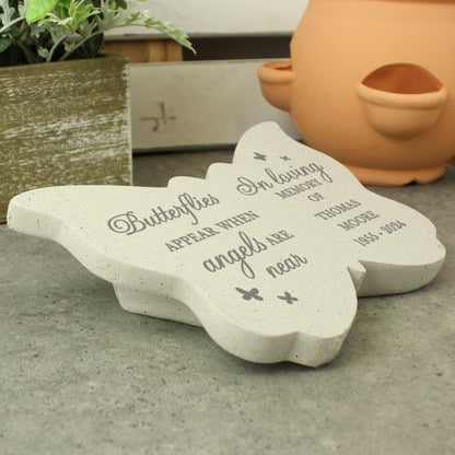 Personalised Butterflies Appear When..Memorial Butterfly Graveside Plaque