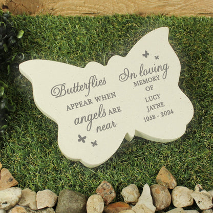 Personalised Butterflies Appear When..Memorial Butterfly Graveside Plaque