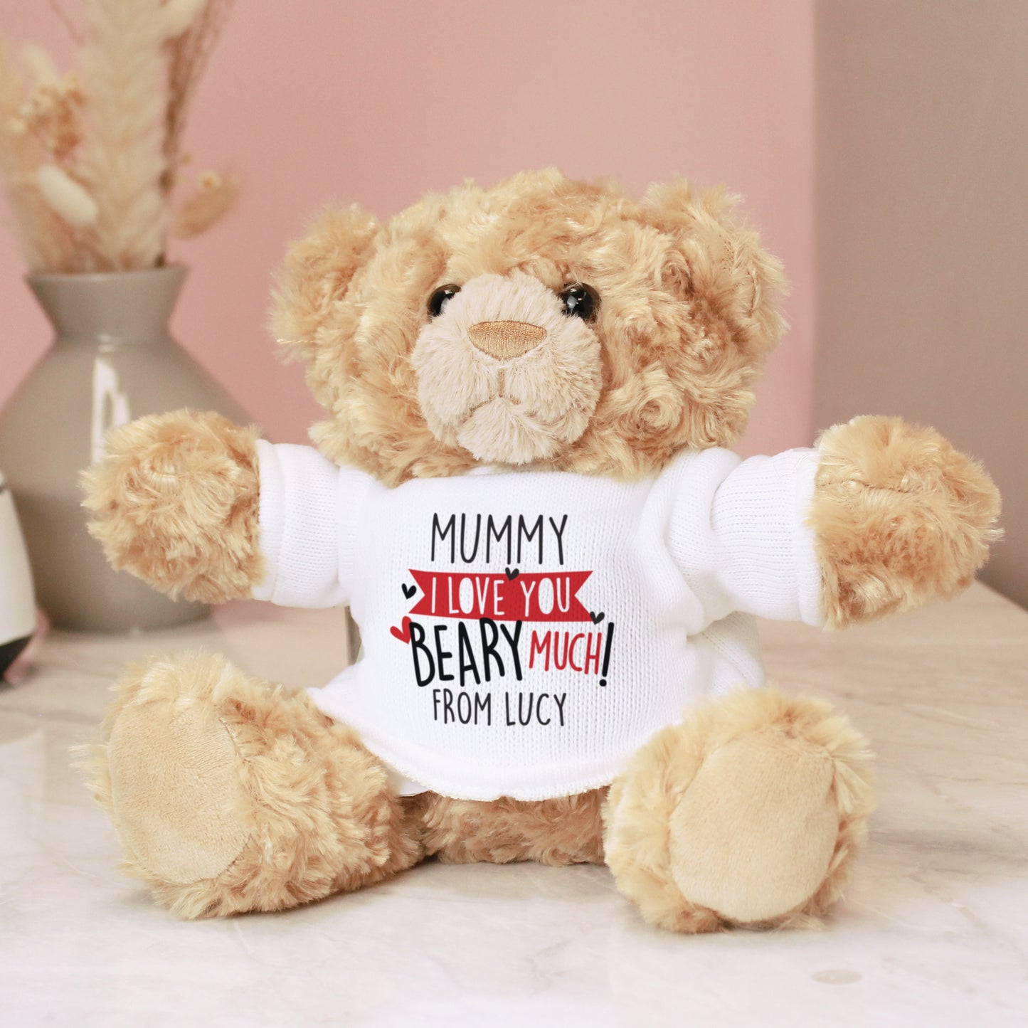 Personalised Love You Beary Much Plush Teddy Bear Gift