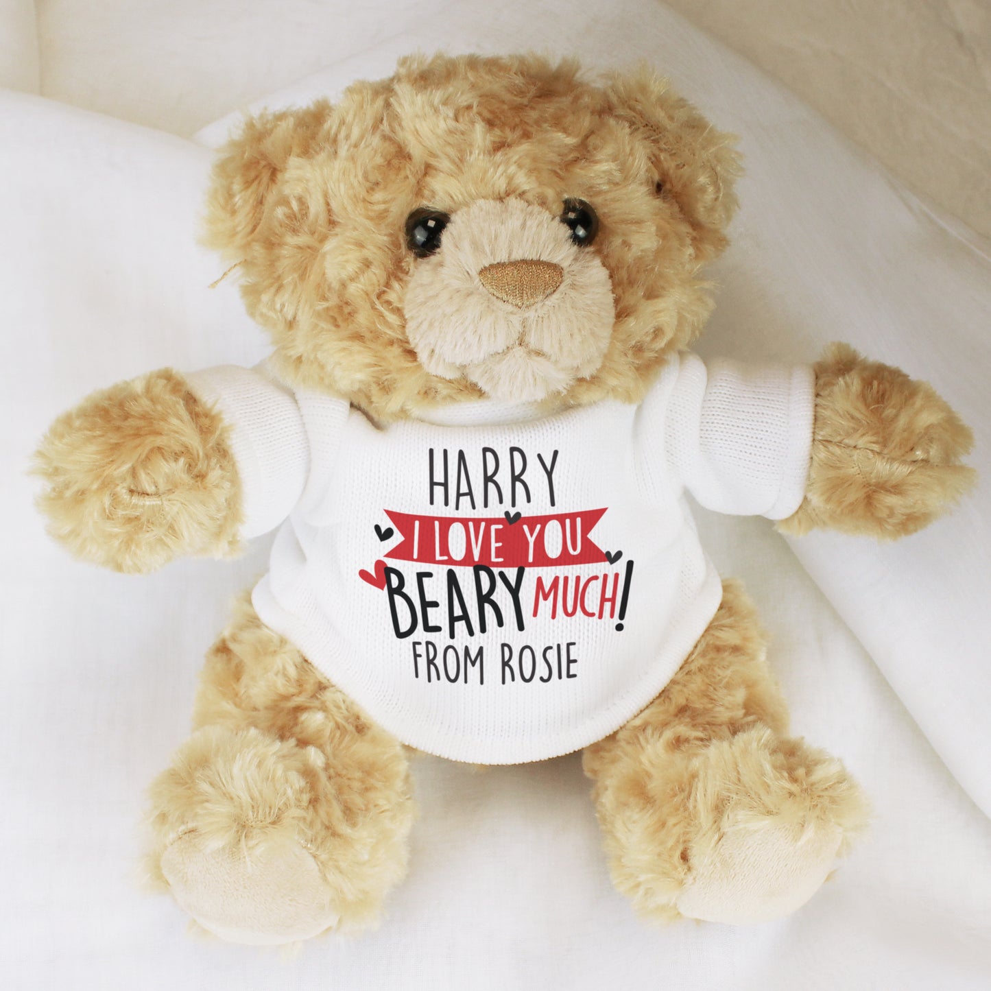 Personalised Love You Beary Much Plush Teddy Bear Gift