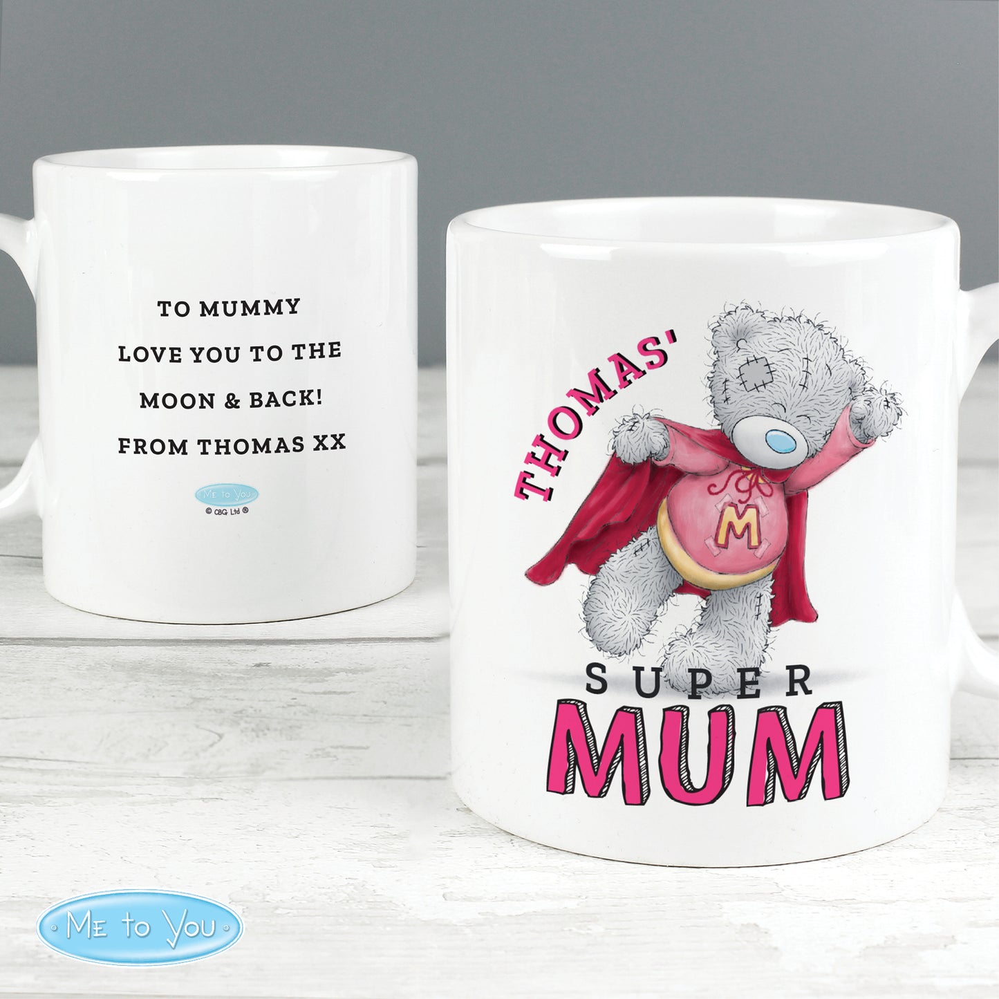 Personalised Me To You - Tatty Teddy Super Mum Mug