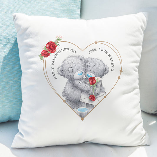 Personalised Me to You Love Heart Valentine Cushion