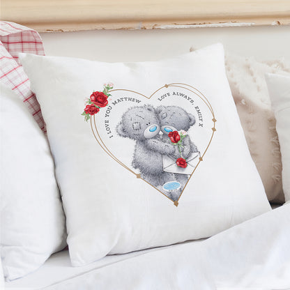 Personalised Me to You Love Heart Valentine Cushion