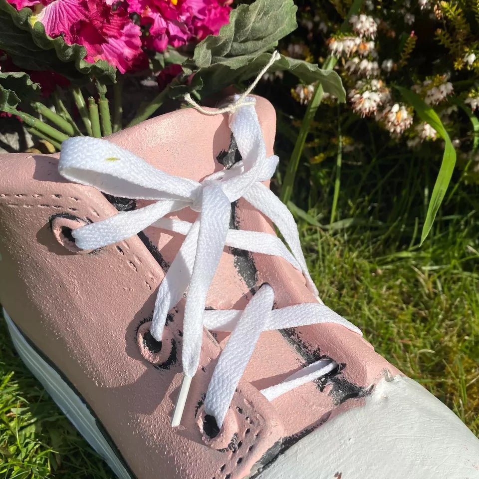 Pink Shoe Trainers Quirky Garden Planter Pot Decoration