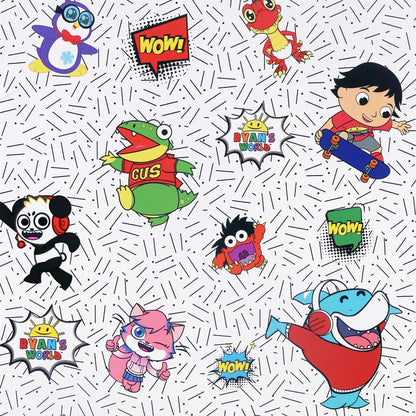 Ryan's World Crew Gus Panda Wallpaper Kids Bedroom Accent Feature Wall