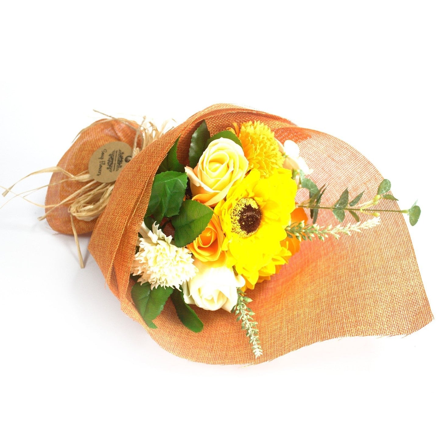 Scented Standing Soap Flower Gift Bouquet - Orange