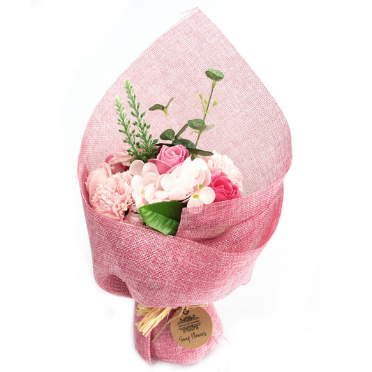 Scented Standing Soap Flower Gift Bouquet - Pink