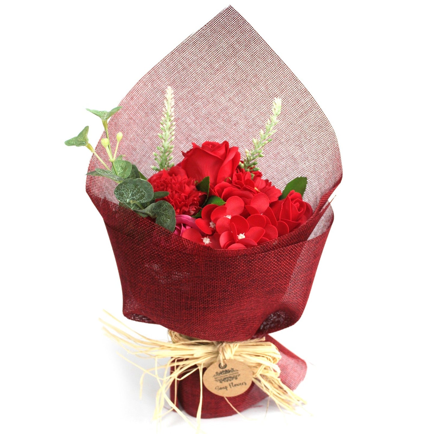 Scented Standing Soap Flower Gift Bouquet - Red