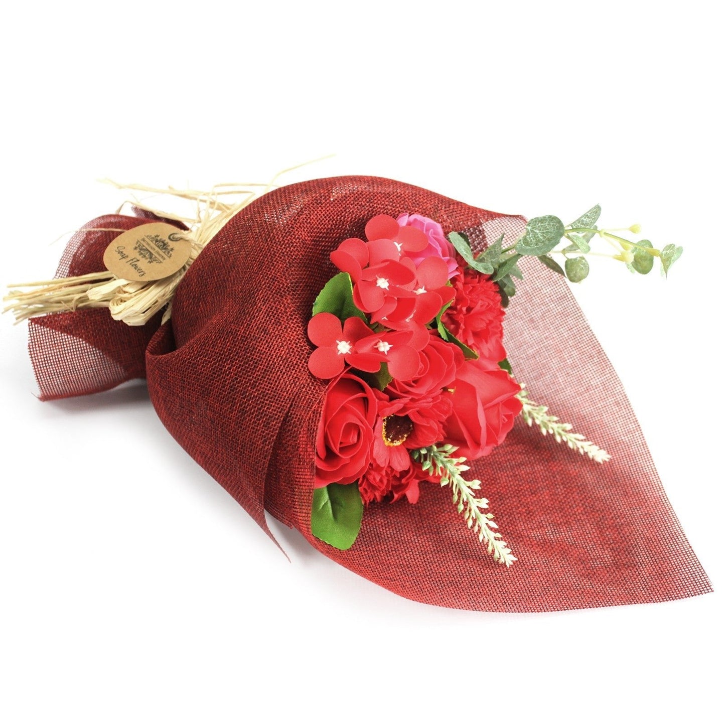 Scented Standing Soap Flower Gift Bouquet - Red