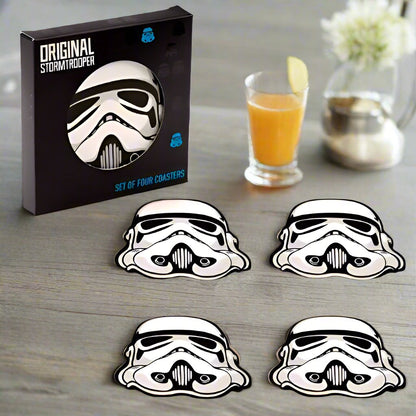 Set of 4 The Original Stormtrooper Helmet Cork Coasters
