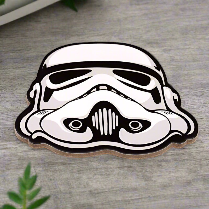 Set of 4 The Original Stormtrooper Helmet Cork Coasters