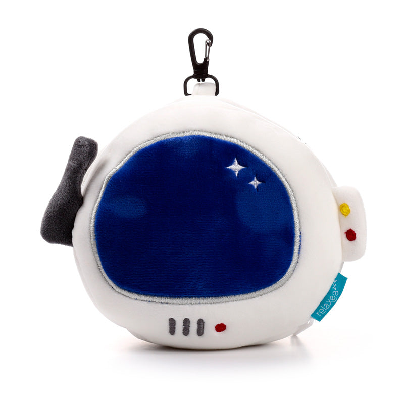 Space Cadet Relaxeazzz Plush Round Kids Travel Pillow & Eye Mask Set