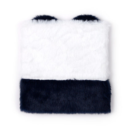 Fluffy Plush Lined Notebook - Adoramals Panda with Multi Colour Pen