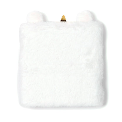 Fluffy Plush Lined Notebook - Adoracorn Unicorn with Multi Colour Pen