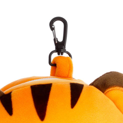 Tiger Relaxeazzz Round Plush Kids Travel Pillow & Eye Mask Set