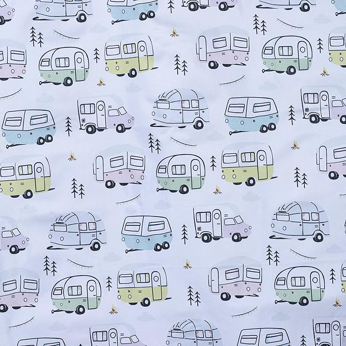 Wildwood Caravan Waterproof Picnic Blanket Foldable Mat with Carry Handle